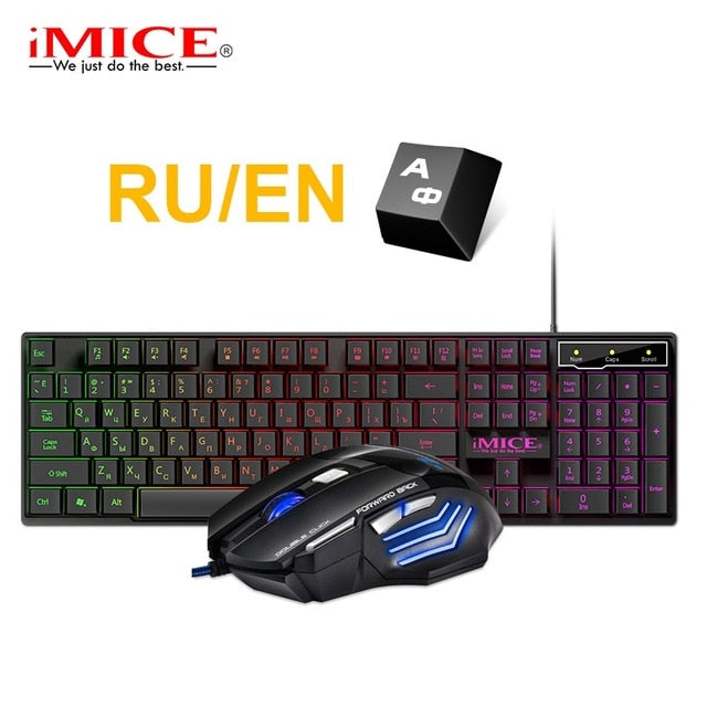 Gaming keyboard and Mouse Wired keyboard with backlight keyboard