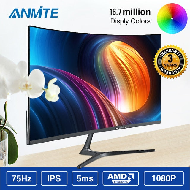23.8 inch  FHD Hdmi HDR Curved TFT LCD Monitor