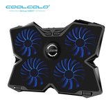 Laptop Cooler Laptop Cooling Pad Notebook Gaming Cooler Stand with Four Fan and 2 USB Ports for 14-17inch Laptop
