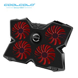 Laptop Cooler Laptop Cooling Pad Notebook Gaming Cooler Stand with Four Fan and 2 USB Ports for 14-17inch Laptop